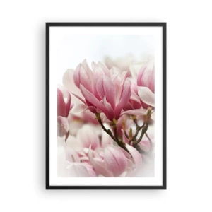 Plakat w czarnej ramie - Kwiaty wiosny - 50x70cm - Kwiaty wiosny - Nowoczesna dekoracja ścienna do salonu i sypialni ARTTOR
