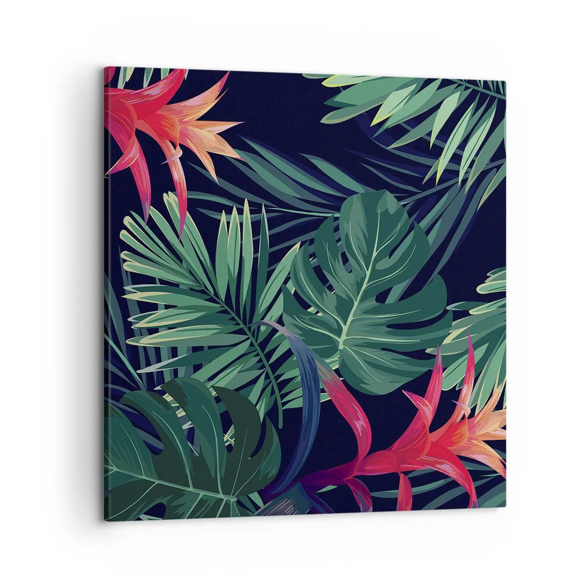 Obraz na płótnie - Zapłonąć w zieleni - 50x50 cm