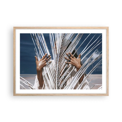 Plakat w ramie jasny dąb - Dziewczyna szamana? - 70x50 cm