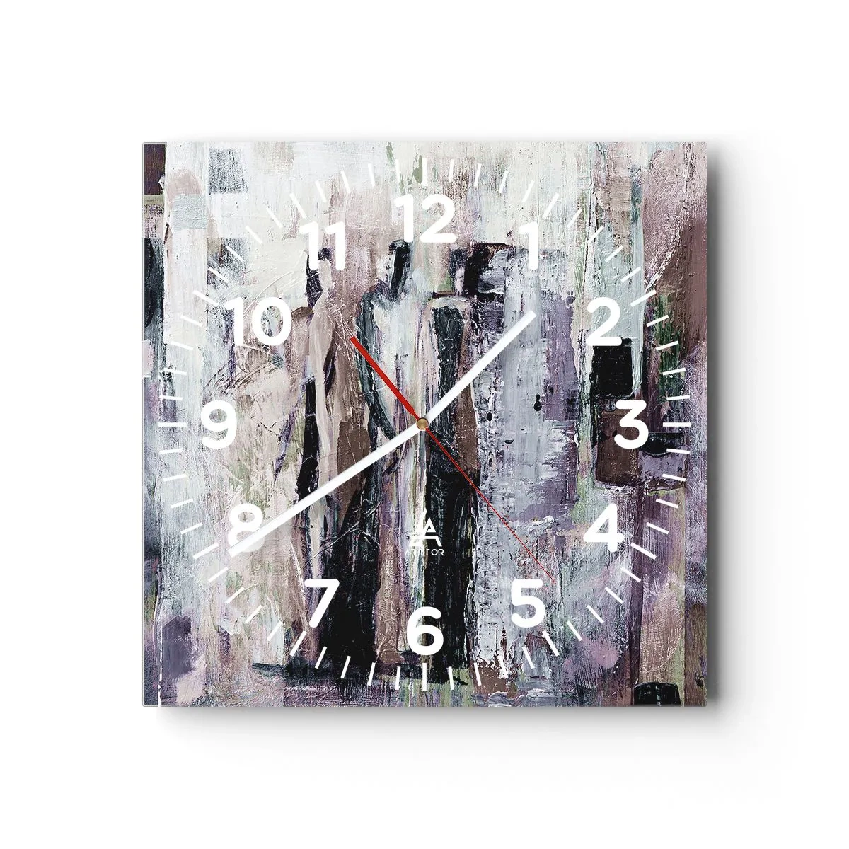 Zegar ścienny - Tajemnicza trójka - 30x30 cm