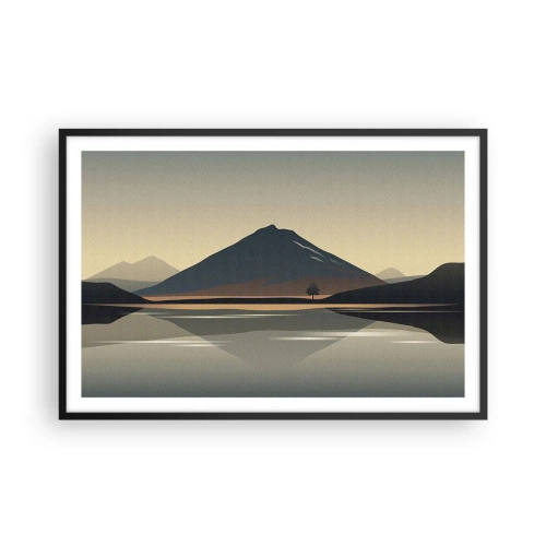 Plakat w czarnej ramie - Lustrzane odbicie - 91x61 cm