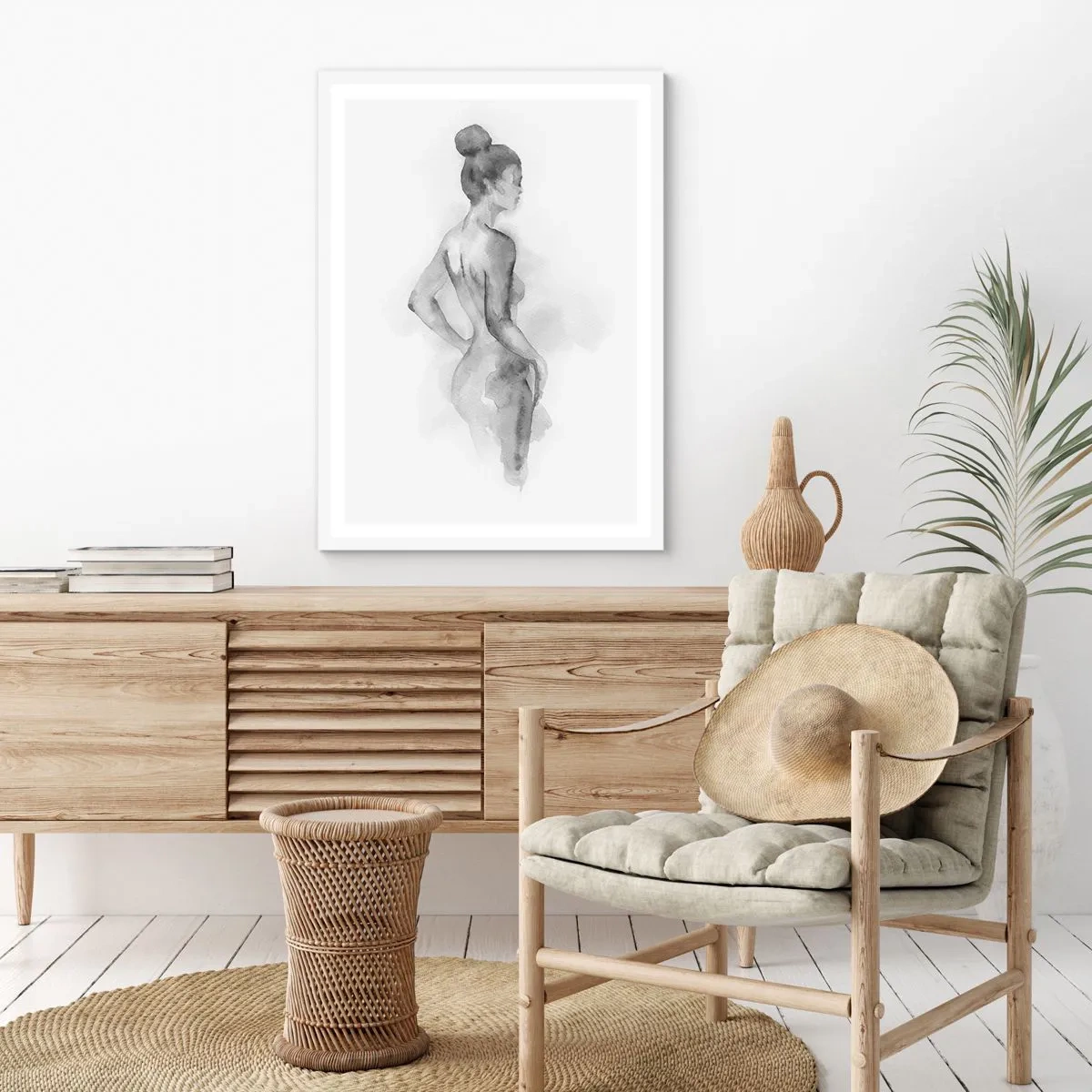 Plakat w białej ramie - Piękna jak malowanie - 30x40 cm