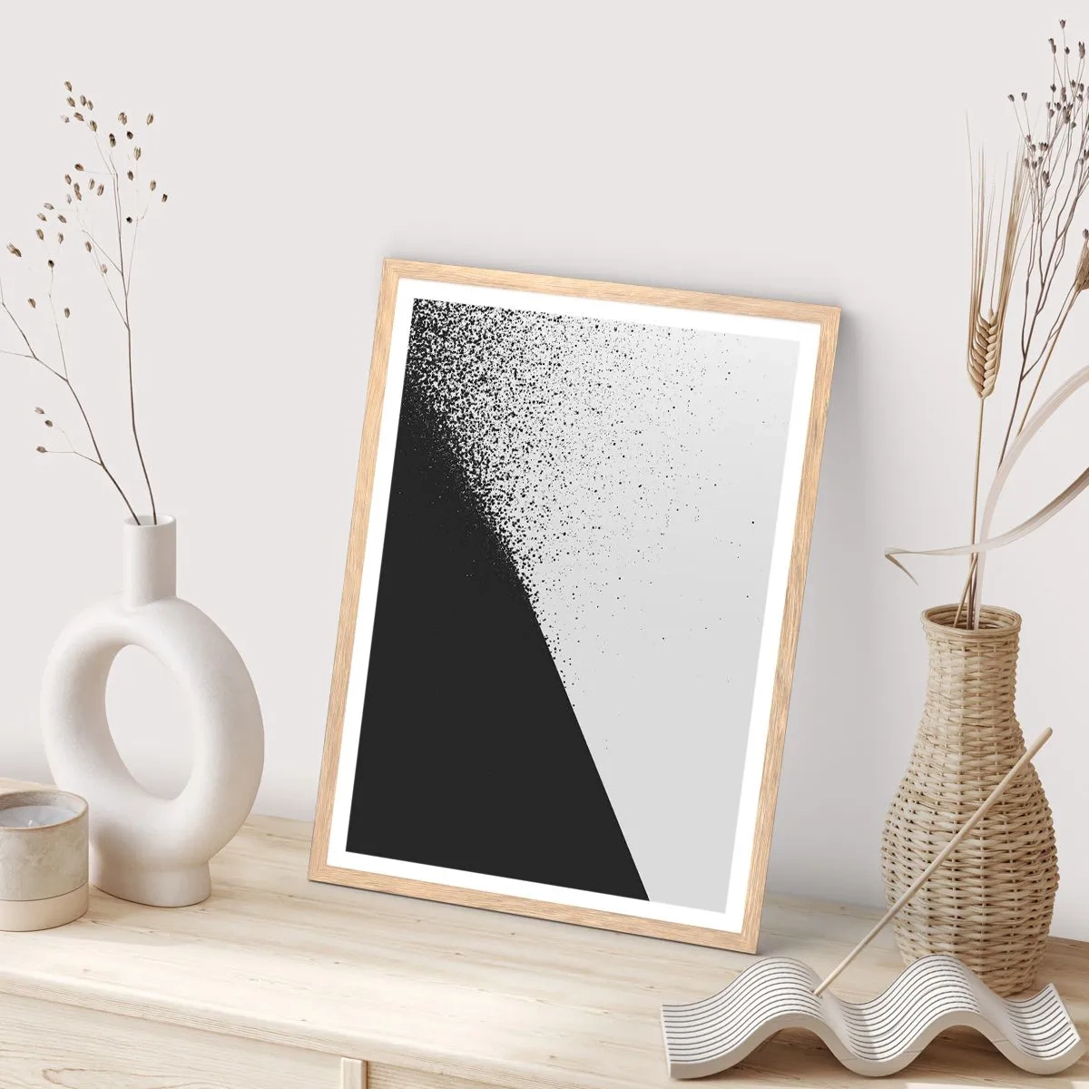 Plakat w ramie jasny dąb - Coraz szybciej, coraz więcej - 40x50 cm