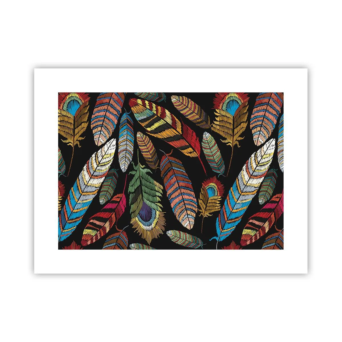 Plakat - Ptasi karnawał - 40x30 cm