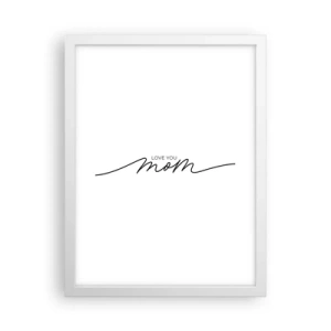 Plakat w białej ramie - Wielkie wzruszenie - 30x40 cm