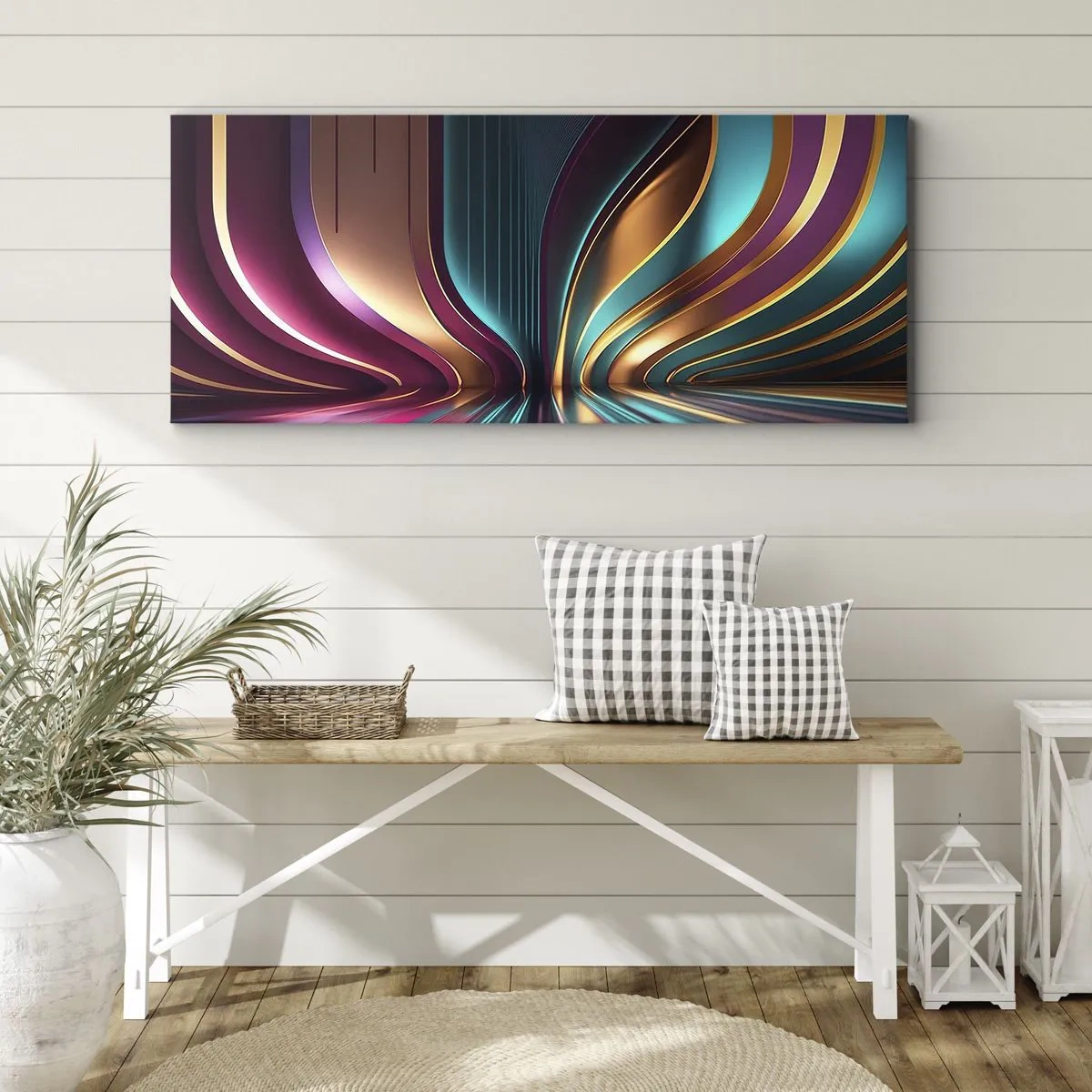 Obraz na płótnie - Architektura światła - 100x40 cm