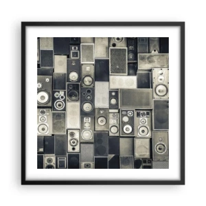 Plakat w czarnej ramie - I wszystko gra - 50x50 cm
