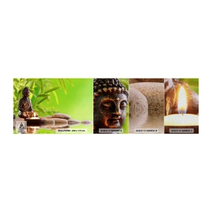 Fototapeta Próbka Premium Sand - Życie jest piękne - Budda, Bambus, Spa - 100x30 cm