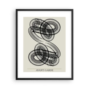 Plakat w czarnej ramie - Wyszło spontanicznie - 40x50 cm