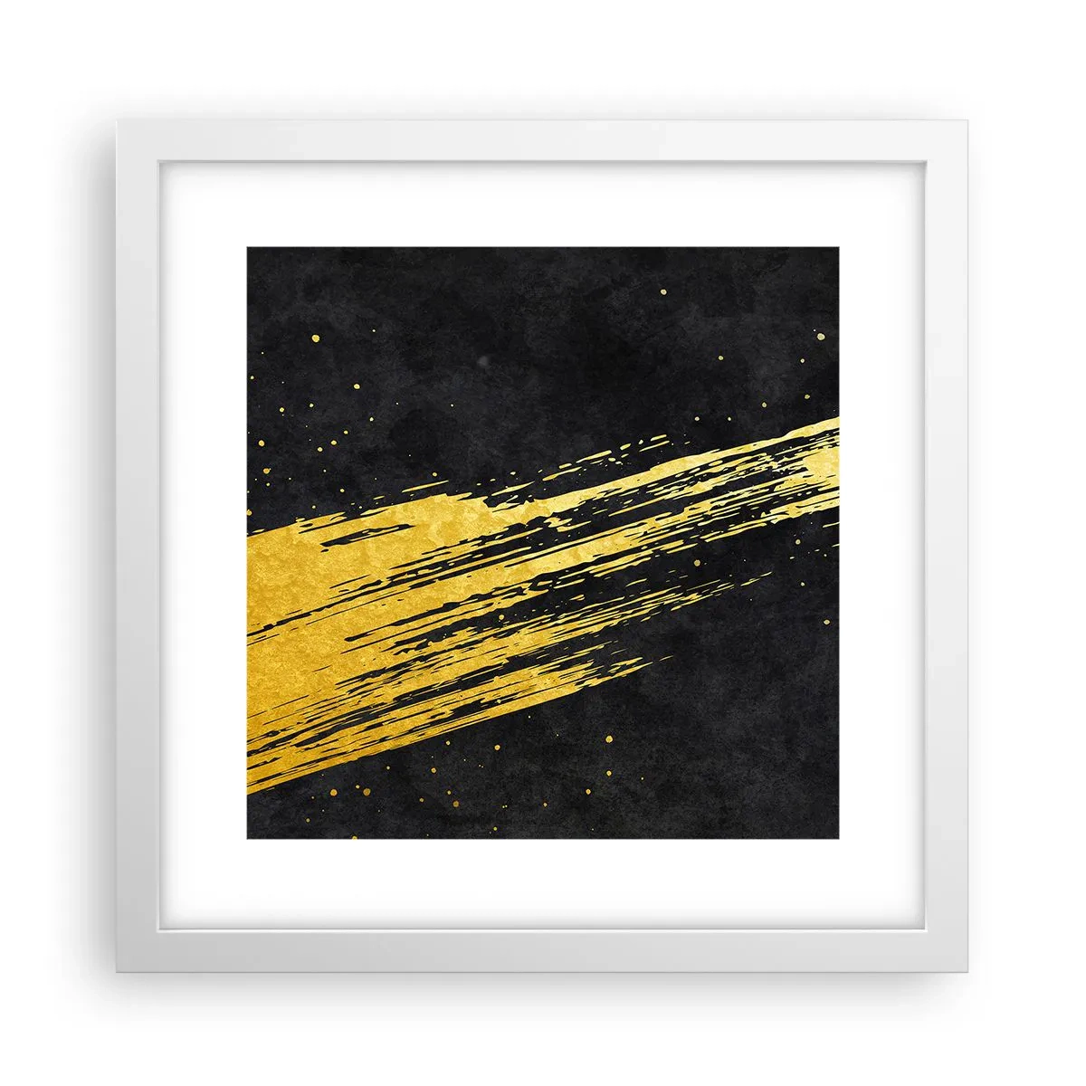 Plakat w białej ramie - Skok w nadprzestrzeń - 30x30 cm