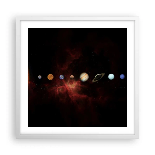 Plakat w białej ramie - Nasza okolica - 50x50 cm