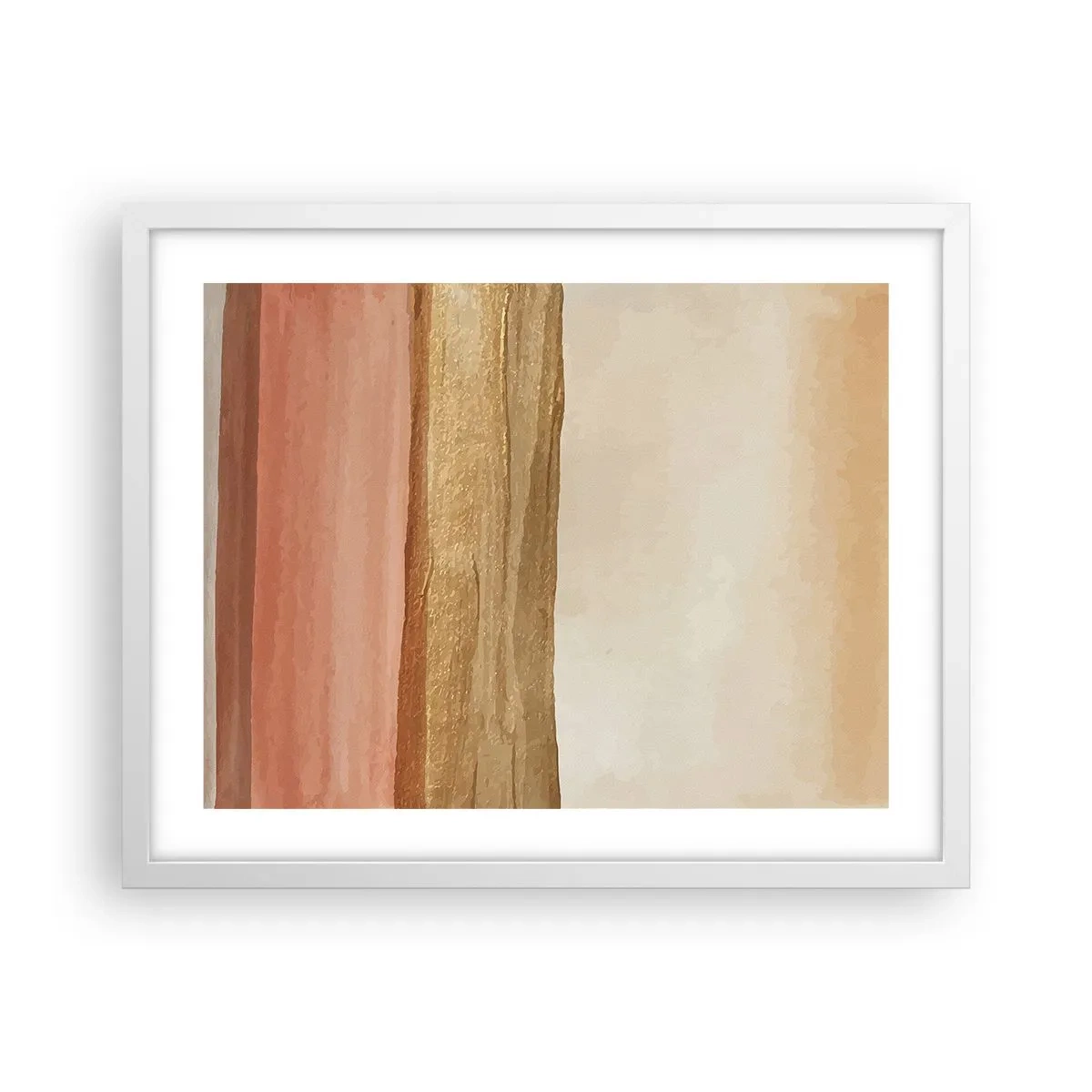 Plakat w białej ramie - Kompozycja wertykalna - 50x40 cm