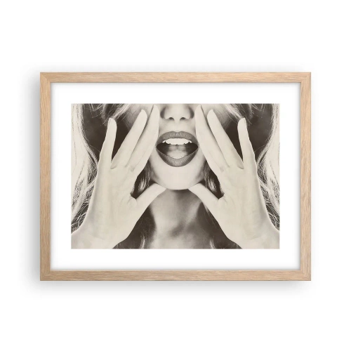 Plakat w ramie jasny dąb - Już idę! - 40x30 cm