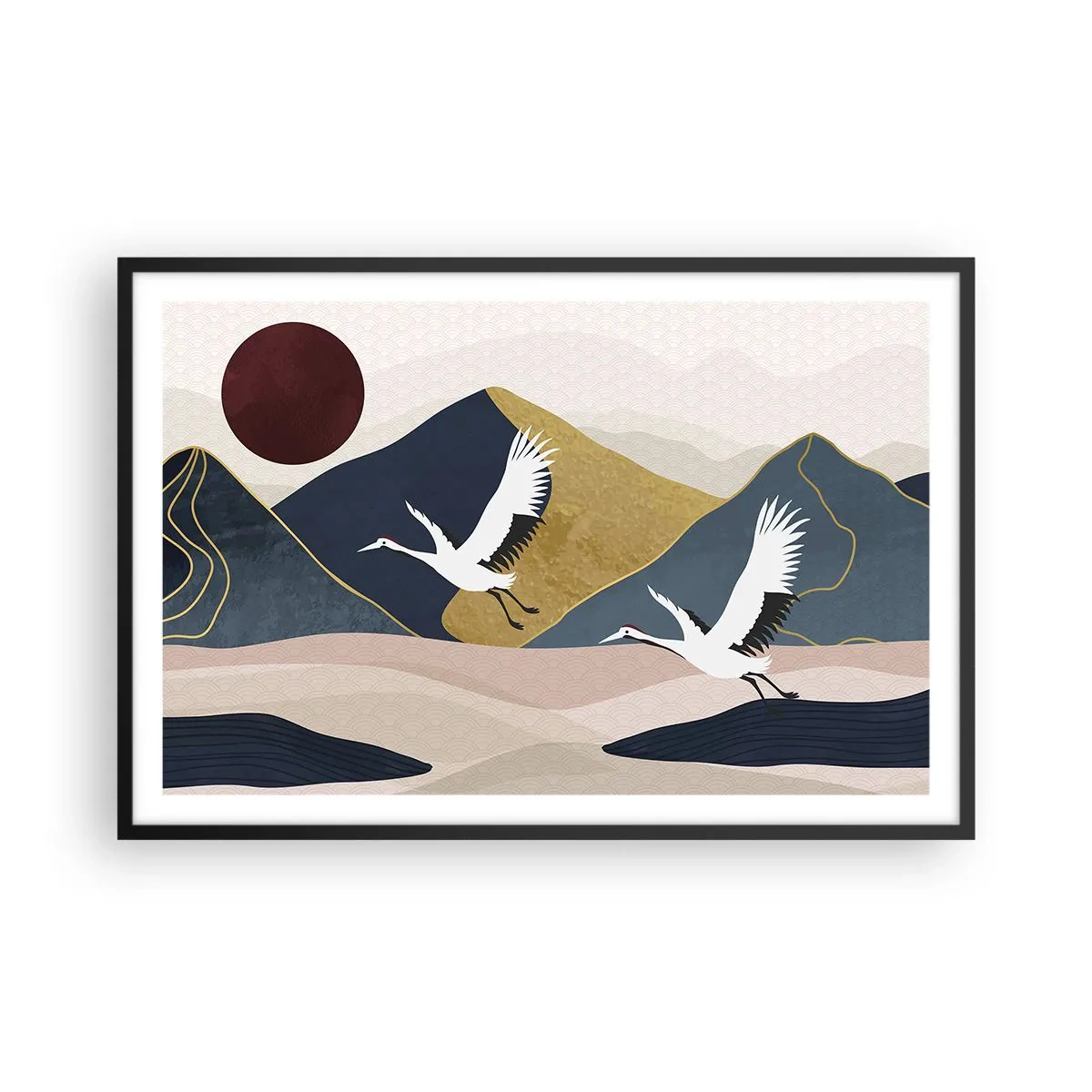 Plakat w czarnej ramie - I znowu ZLECIAŁ dzień - 91x61 cm