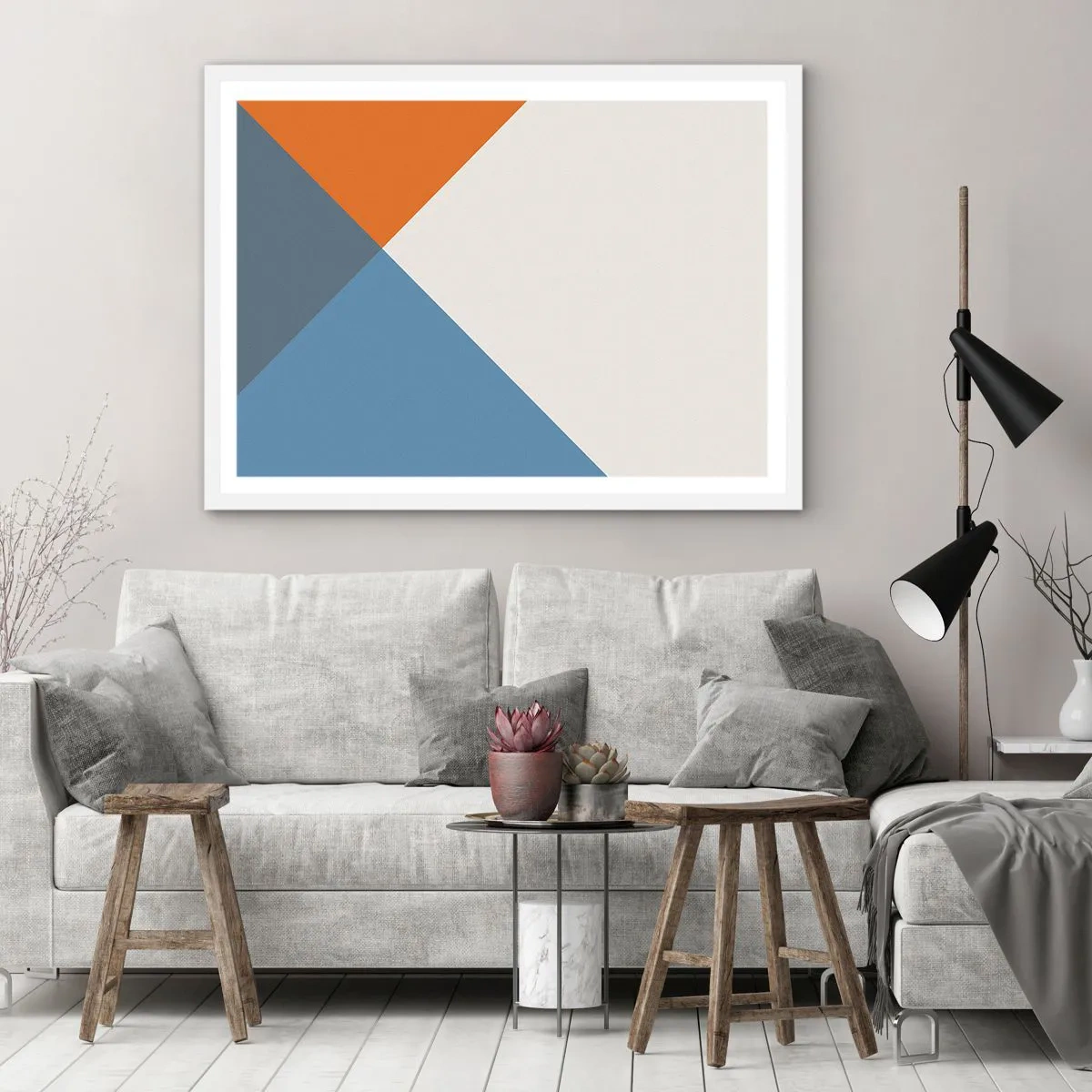 Plakat w białej ramie - Pod kątem… - 91x61 cm