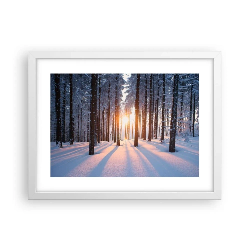 Plakat w białej ramie - Wyraźnie czarno na białym - 40x30 cm