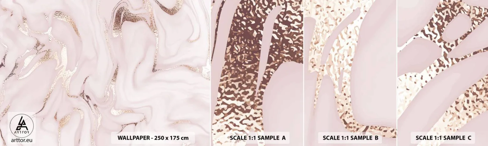 Fototapeta Próbka Standard Eco - W różowym szale - Abstrakcja, Sztuka, Sztuka Nowoczesna - 100x30 cm