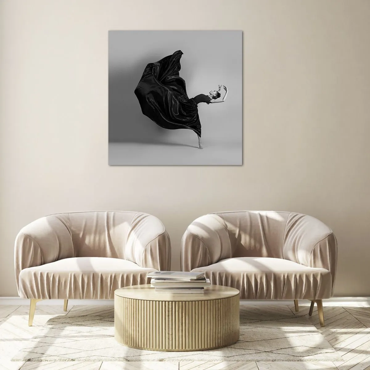 Obraz na szkle - Uskrzydlona muzyką - 50x50 cm