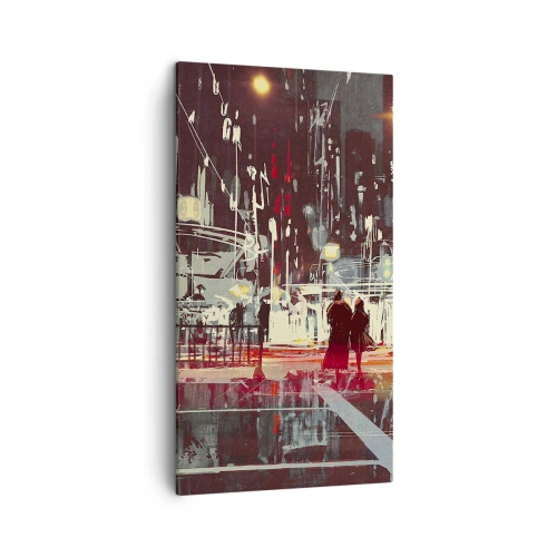 Obraz na płótnie - Wielkomiejska przeprawa - 45x80 cm