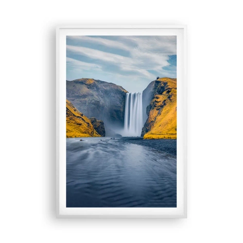 Plakat w białej ramie - Wieczne trwanie, wieczny ruch - 61x91 cm