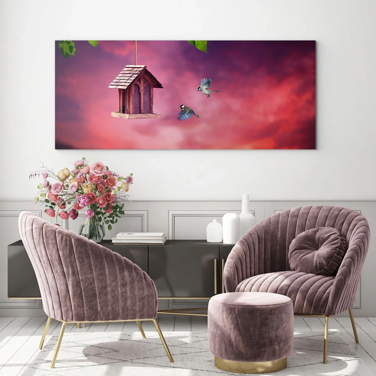 Obraz na szkle - Zaproszenie na kolację - 100x40 cm