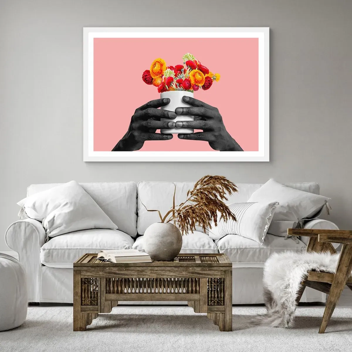 Plakat w białej ramie - Apoteoza życia - 40x30 cm