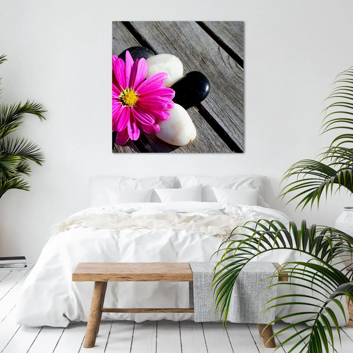 Obraz na płótnie - Odpoczynek na pomoście - 60x60 cm