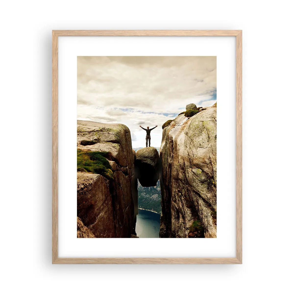 Plakat w ramie jasny dąb - Jak się czuję?! - 40x50 cm