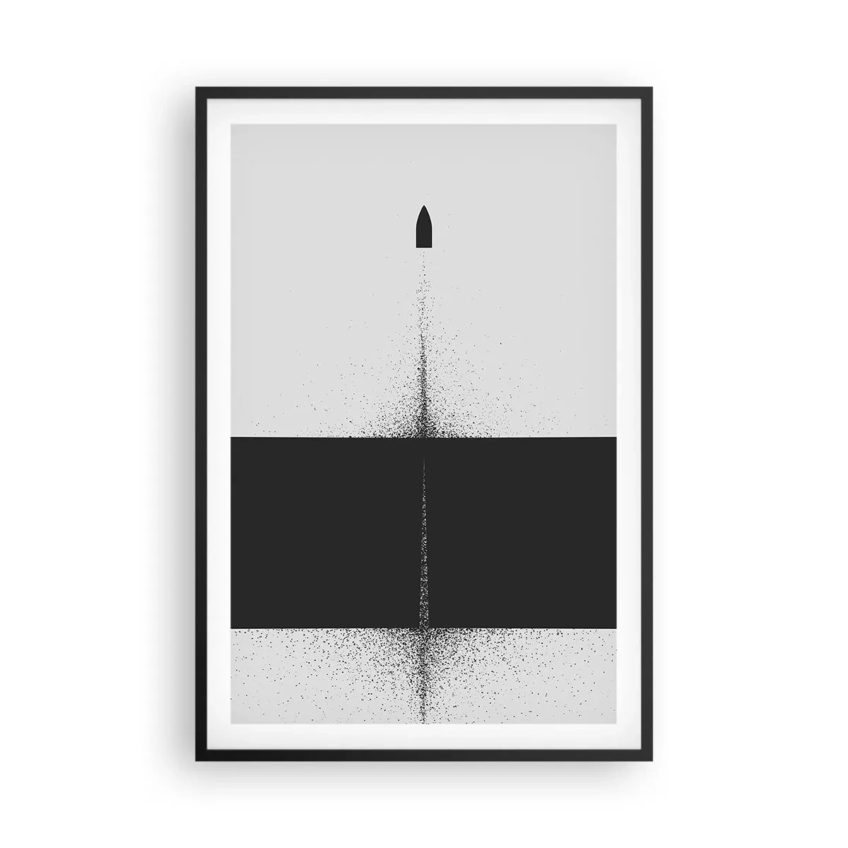 Plakat w czarnej ramie - Prosto do celu - 61x91 cm