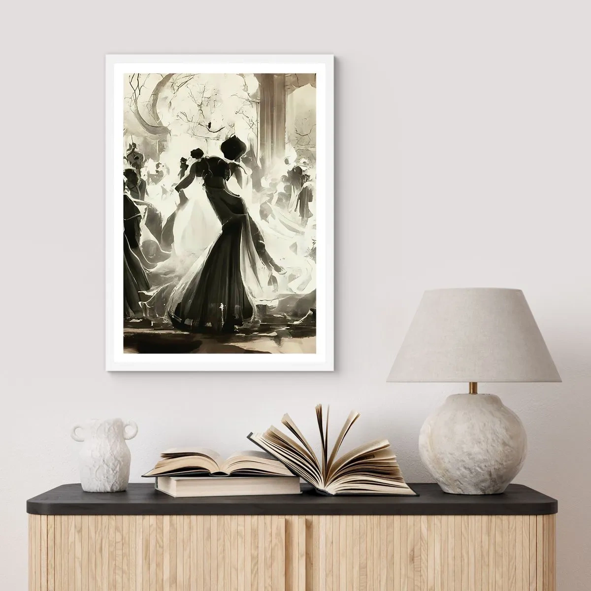 Plakat w białej ramie - Wielka maskarada - 50x70 cm