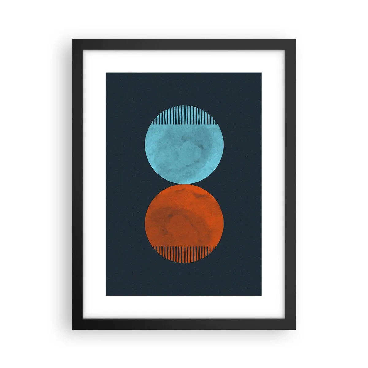 Plakat w czarnej ramie - Tylko geometria? - 30x40 cm