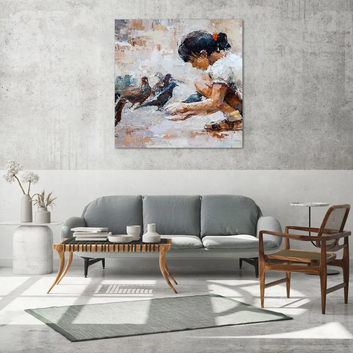 Obraz na szkle - Maluczcy i najmilsi - 70x70 cm