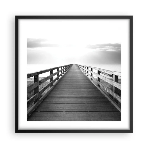 Plakat w czarnej ramie - W siną dal… - 50x50 cm
