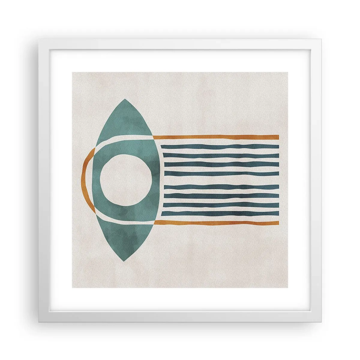 Plakat w białej ramie - Znaki i rytuały - 40x40 cm