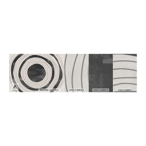 Fototapeta Próbka Premium Canvas - W samo sedno - Koła, Minimalizm, Postarzany - 100x30 cm