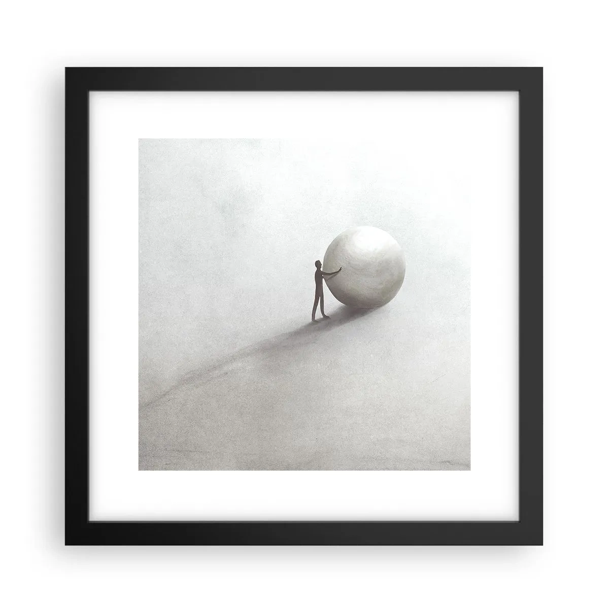 Plakat w czarnej ramie - Gra życia - 30x30 cm