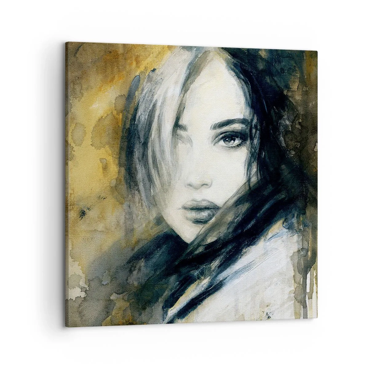 Obraz na płótnie - bardziej niewinna czy zmysłowa? - 50x50 cm