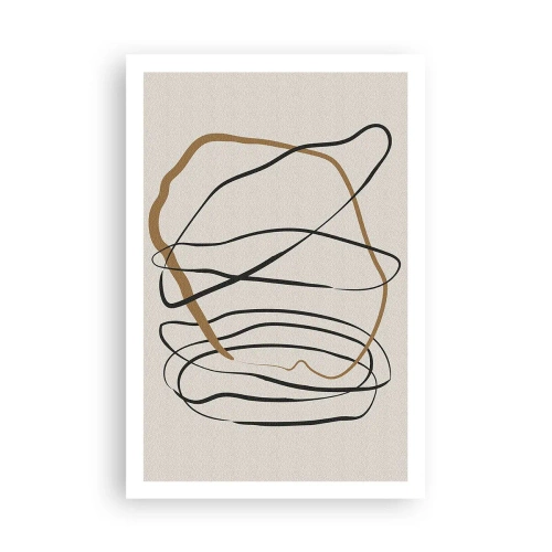 Plakat - Kompozycja – taniec opętaniec - 61x91 cm