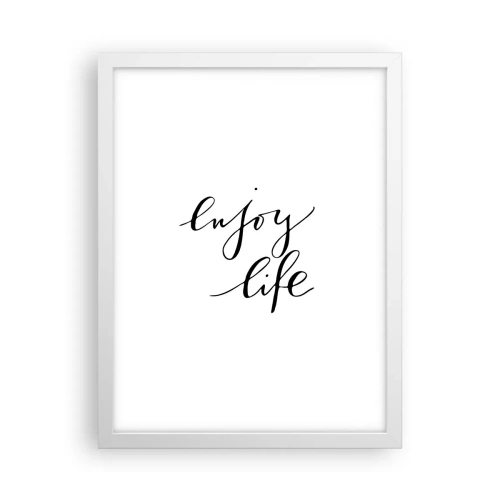 Plakat w białej ramie - Nic dodać… - 30x40 cm