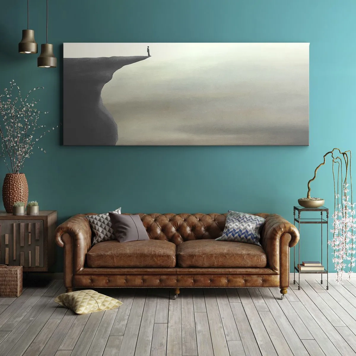 Obraz na płótnie - Do góry, oczywiście! - 100x40 cm