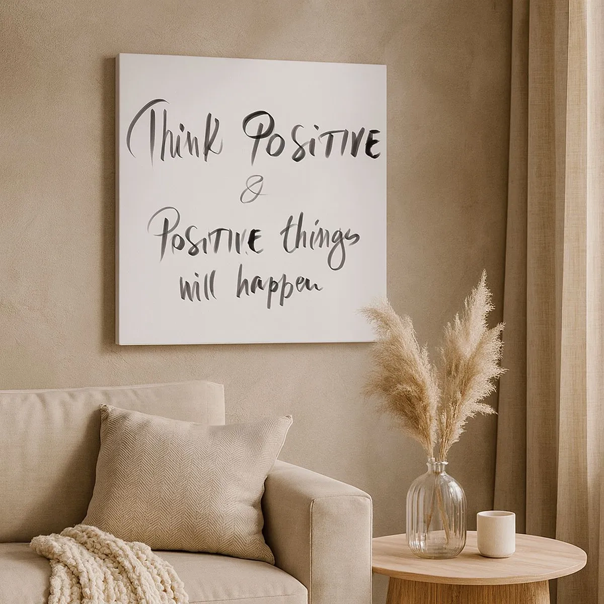 Obraz na płótnie - Jak żyć? - 30x30 cm