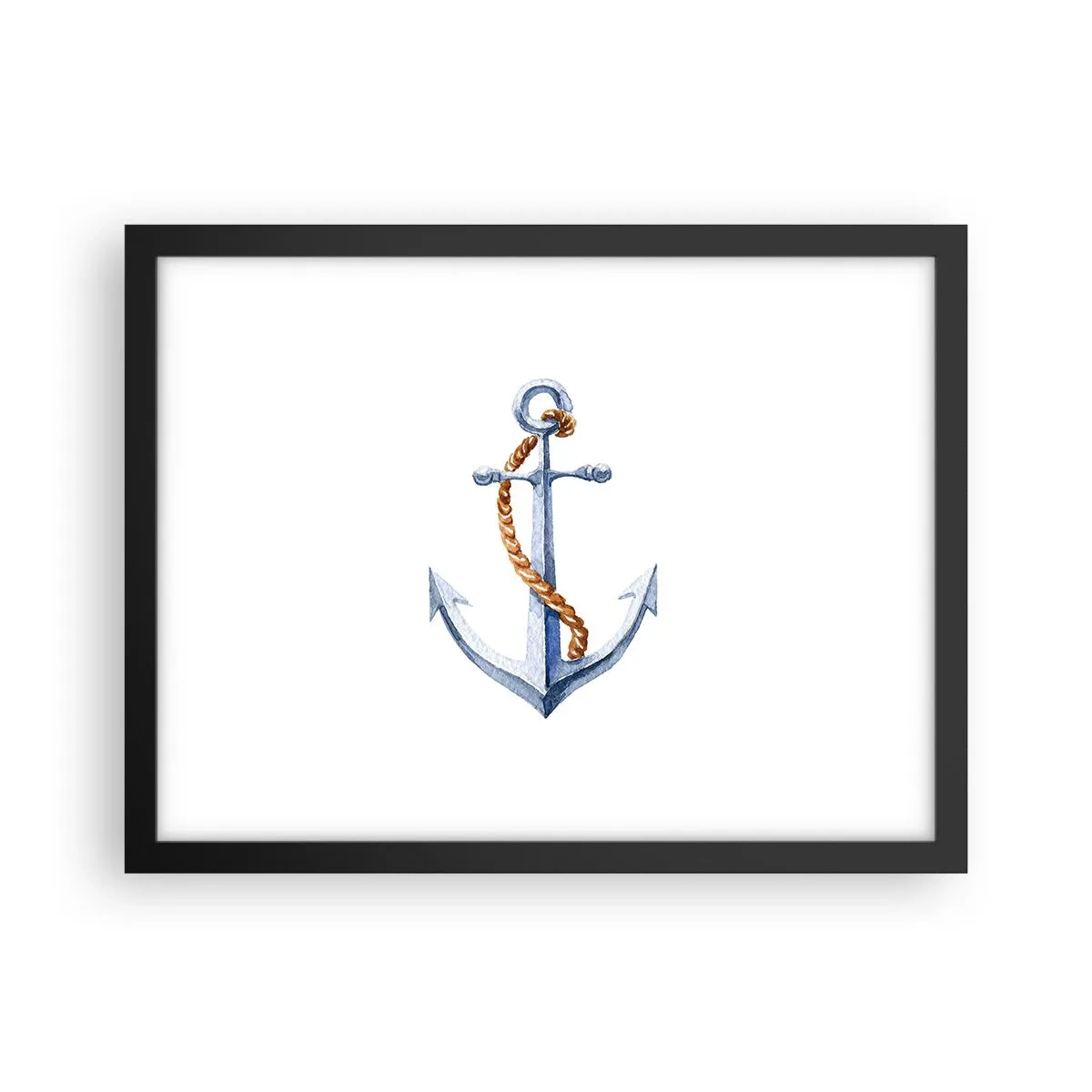 Plakat w czarnej ramie - Ahoj przygodo! - 40x30 cm