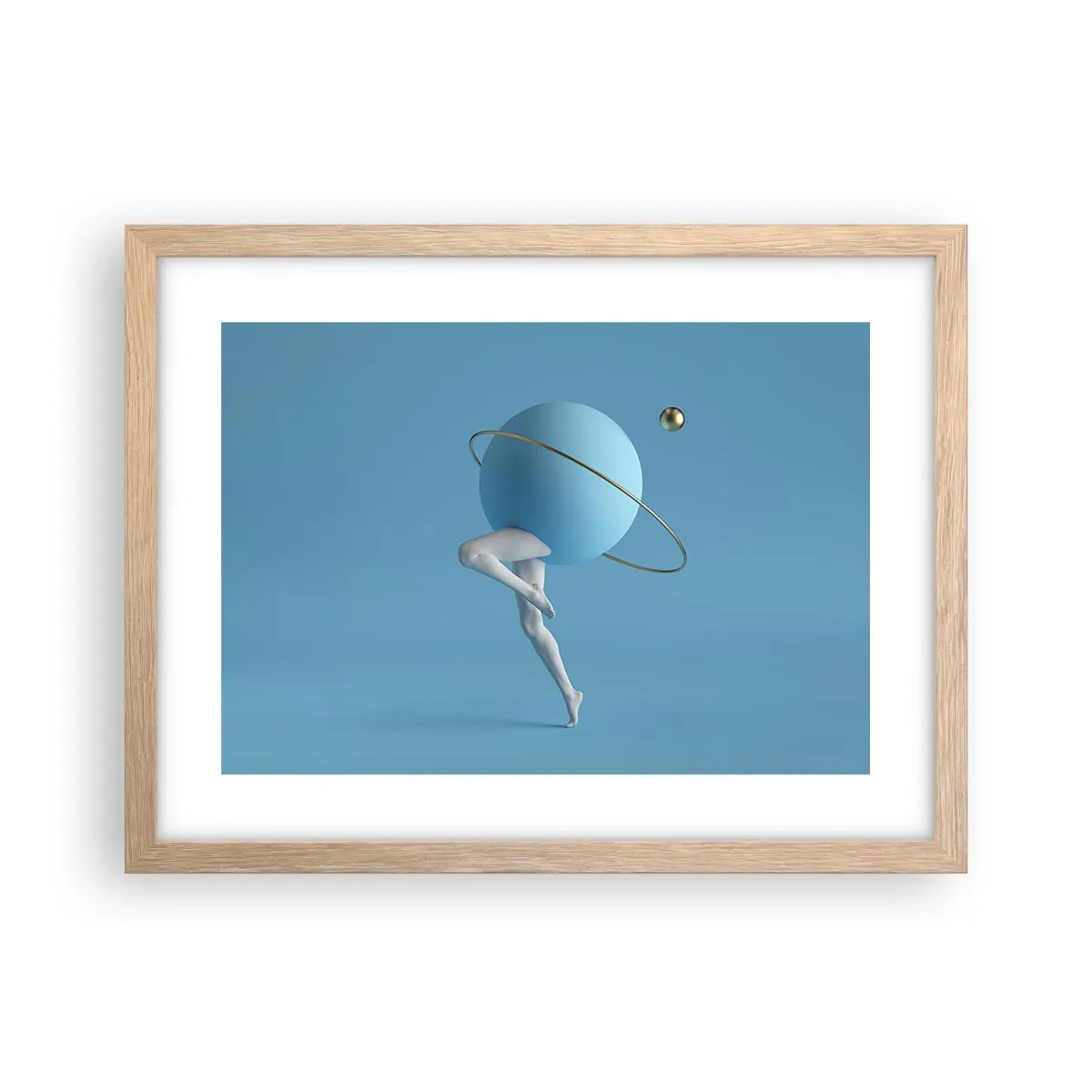 Plakat w ramie jasny dąb - A planety szaleją - 40x30 cm