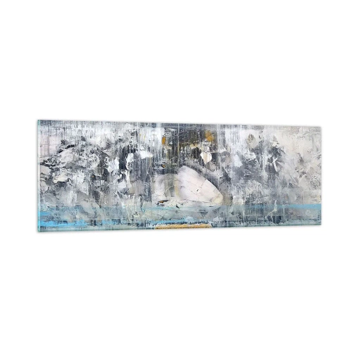 Obraz na szkle - Jak po lodzie, jak po grudzie - 90x30 cm