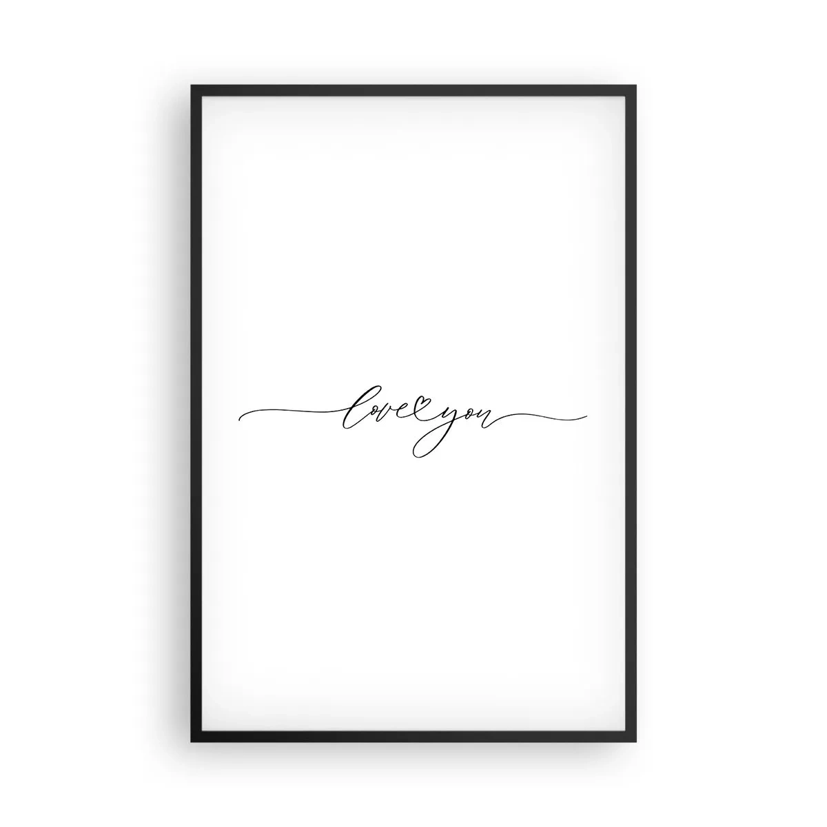 Plakat w czarnej ramie - Czarno na białym - 61x91 cm