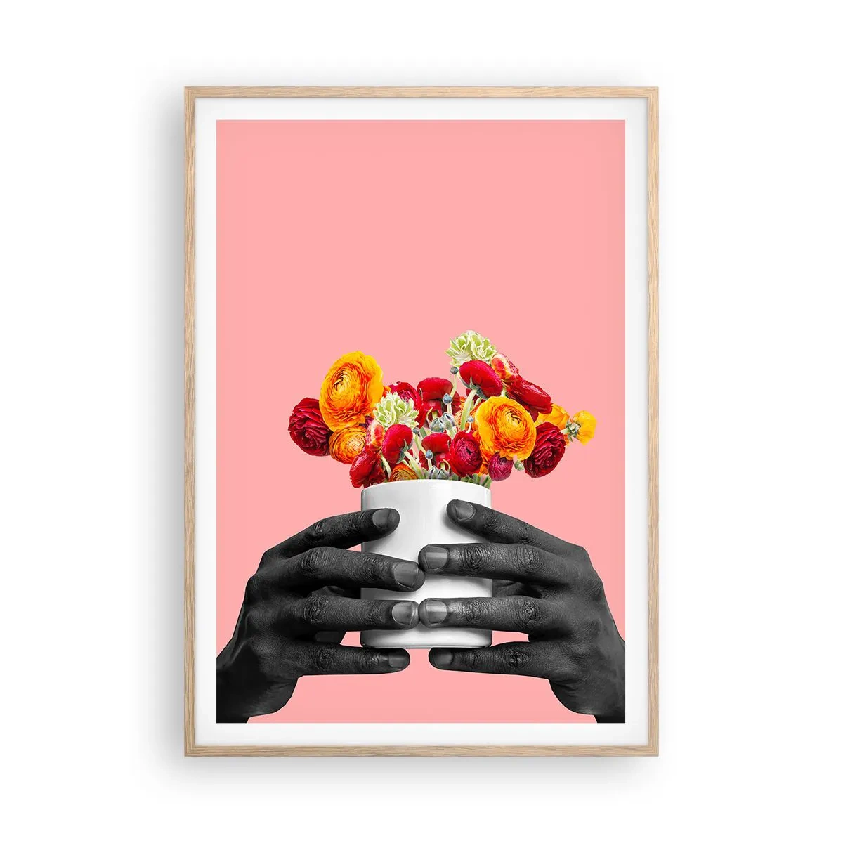 Plakat w ramie jasny dąb - Apoteoza życia - 70x100 cm