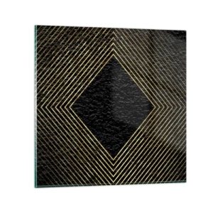 Obraz na szkle - Geometria w stylu glamour - 30x30 cm