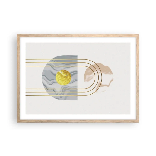 Plakat w ramie jasny dąb - Jasność i blask - 70x50 cm