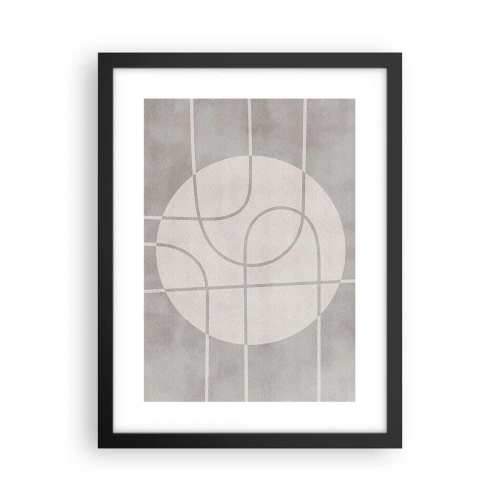 Plakat w czarnej ramie - Koliście i na wprost - 30x40 cm