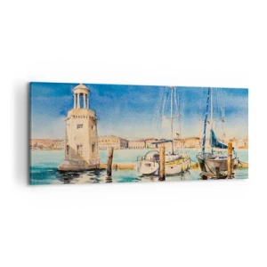 Obraz na płótnie - Słoneczna laguna - 100x40 cm